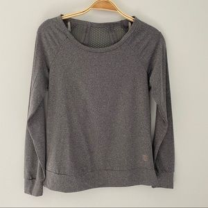 Balance Collection Long-Sleeve Grey Sweatshirt